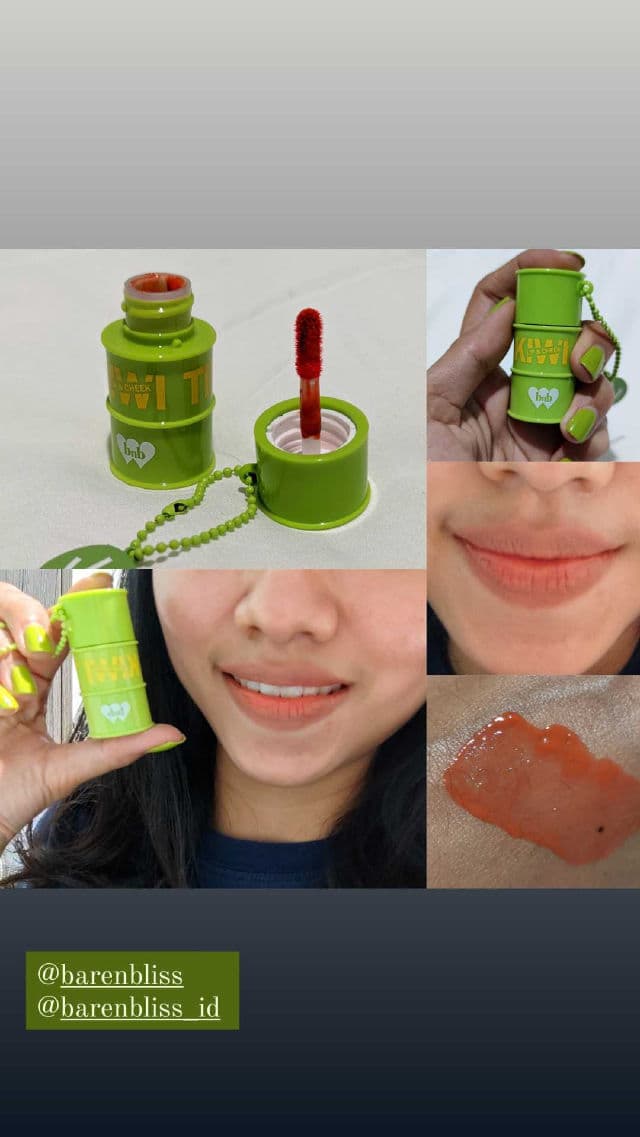 Barenbliss Kiwi Tin Tint Lip & Cheek review photo by sxkahijau