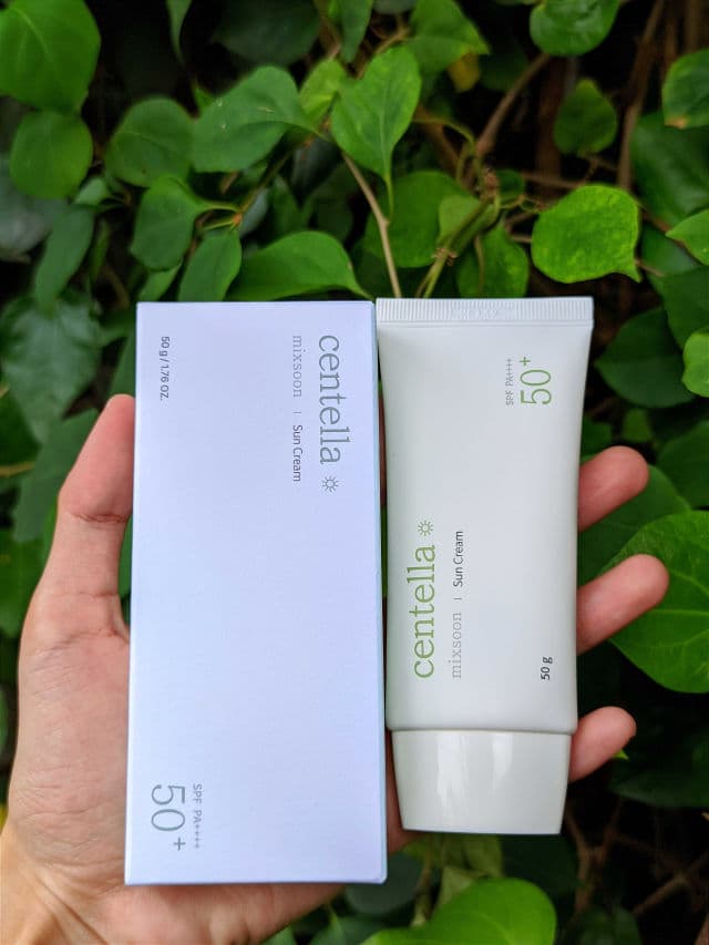 MIXSOON Centella Asiatica Sun Cream SPF 50+ PA++++  review photo by sukahijau