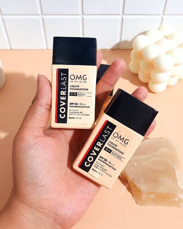 OMG Oh My Glam Coverlast Liquid Foundation SPF20 PA++ review photo by yasintanurlailaa