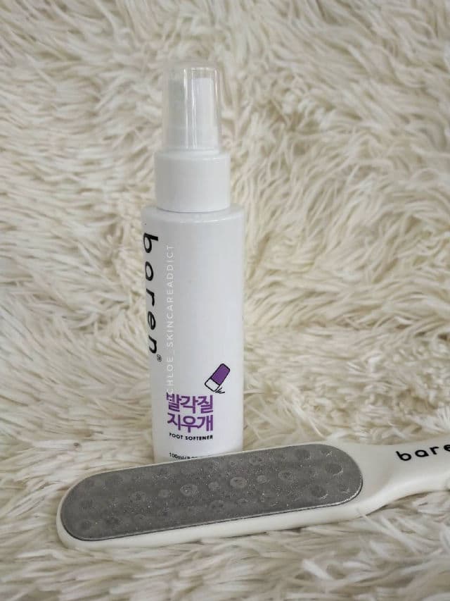 Baren Callus Remover Kit for Feet: Foot File & Peeling Foot Spray review photo by chloemont