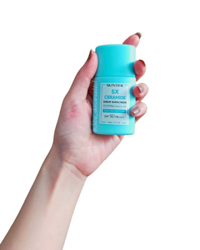 Skintific 5X Ceramide Serum Sunscreen SPF50 PA++++ review photo by chloemont
