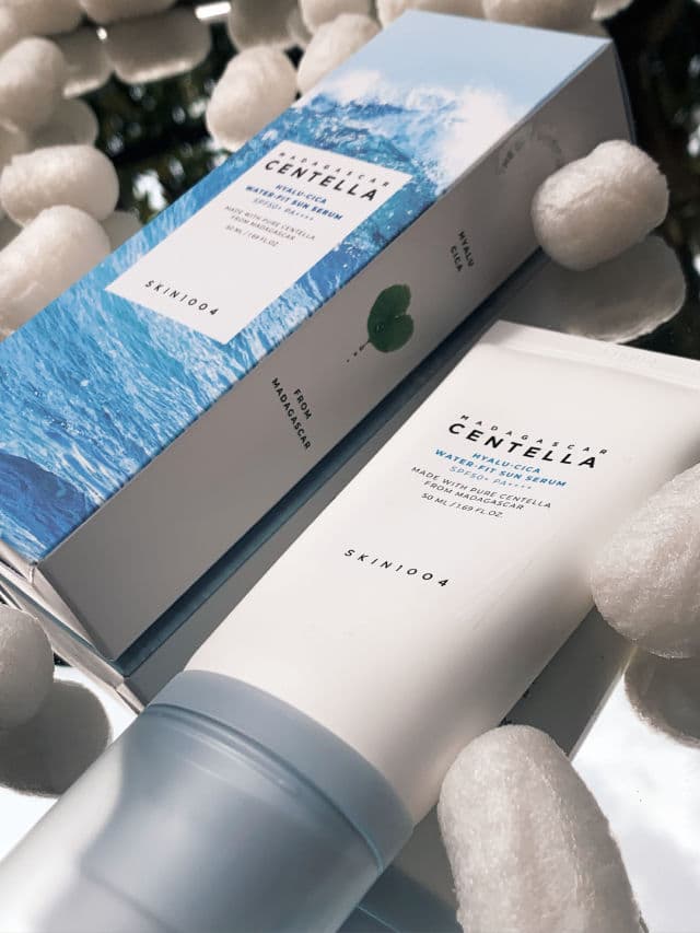 SKIN1004 Madagascar Centella Hyalu-Cica Water-Fit Sun Serum SPF50+ PA++++ review photo by isarangyoo