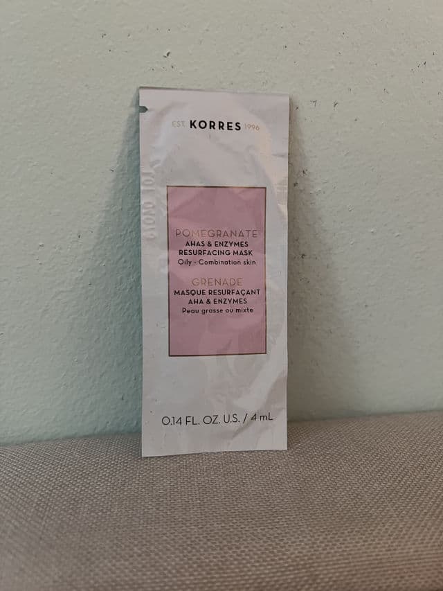 Korres Pomegranate AHA & Enzymes Resurfacing Mask review photo by TinaG007