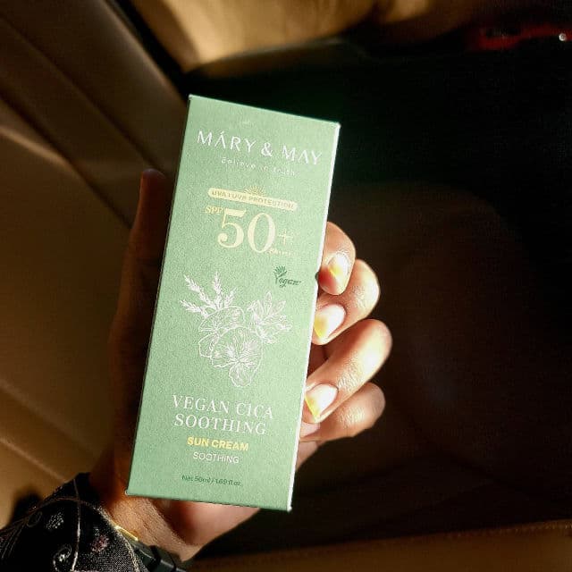 Mary&May Cica Soothing Sun Cream SPF50+ PA++++  review photo by SumooQueen