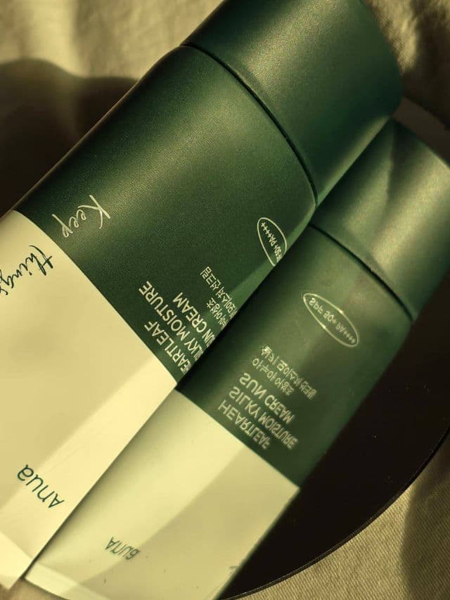 ANUA Heartleaf Silky Moisture Sun Cream SPF 50+ PA++++ review photo by ThirstySkincare