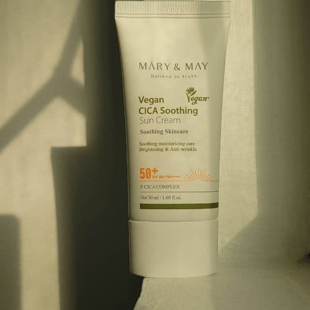 Mary&May Cica Soothing Sun Cream SPF50+ PA++++  review photo by SumooQueen