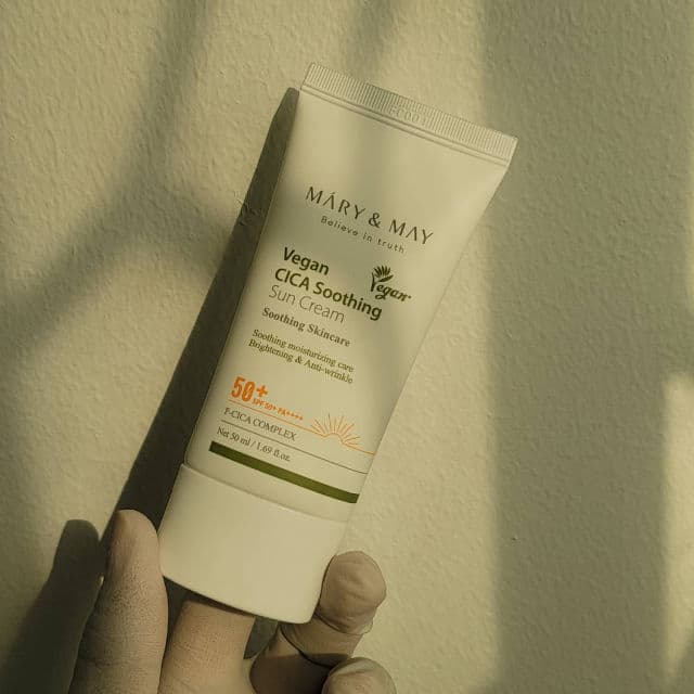 Mary&May Cica Soothing Sun Cream SPF50+ PA++++  review photo by SumooQueen