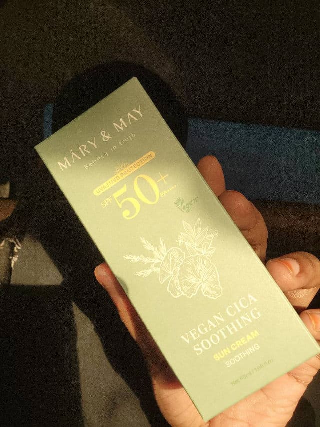 Mary&May Cica Soothing Sun Cream SPF50+ PA++++  review photo by SumooQueen