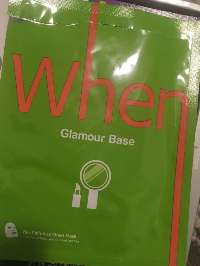 When Glamour Base Firming Premium Bio-Cellulose Sheet Mask review photo by Picky68406