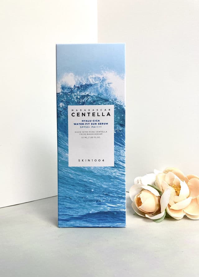 SKIN1004 Madagascar Centella Hyalu-Cica Water-Fit Sun Serum SPF50+ PA++++ review photo by yohanaprill18