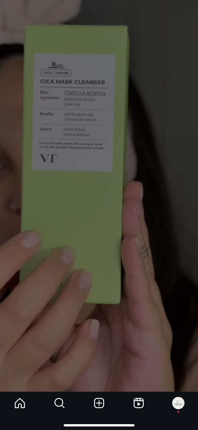 VT COSMETICS Cica Mask Cleanser review photo by GloweeBeautyClub