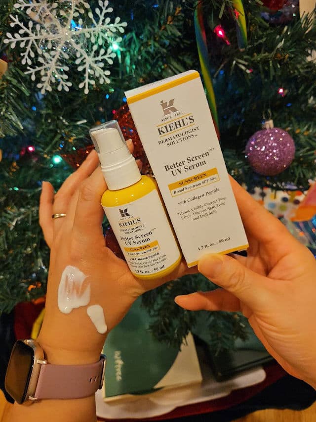 Kiehl's Better Screen UV Serum Sunscreen SPF50+ review photo by Winnielii