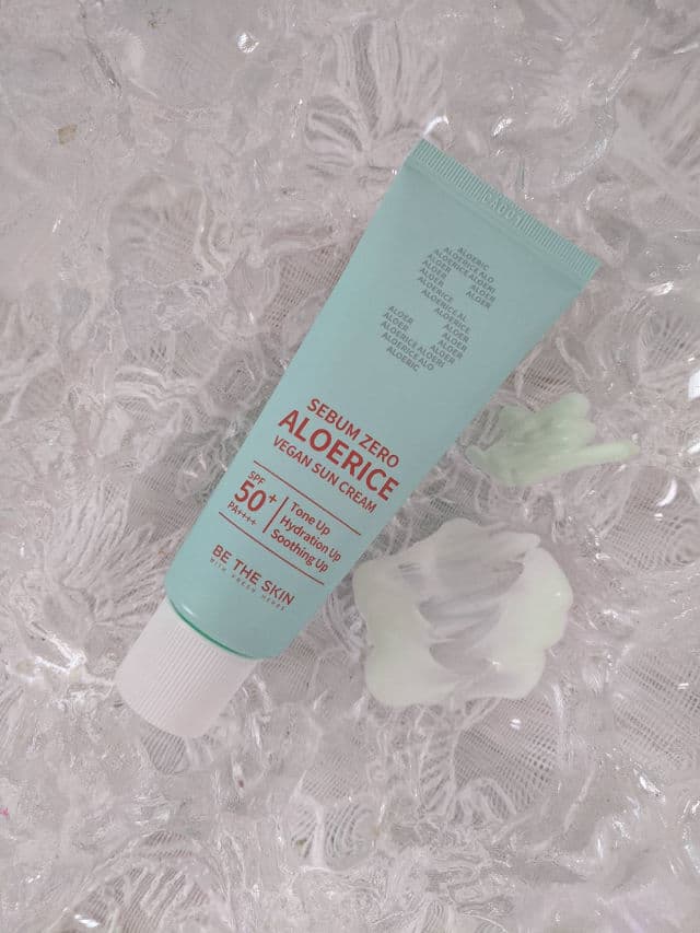 be the skin Sebum Zero Aloerice Vegan Sun Cream SPF 50+ PA++++ review photo by Winnielii