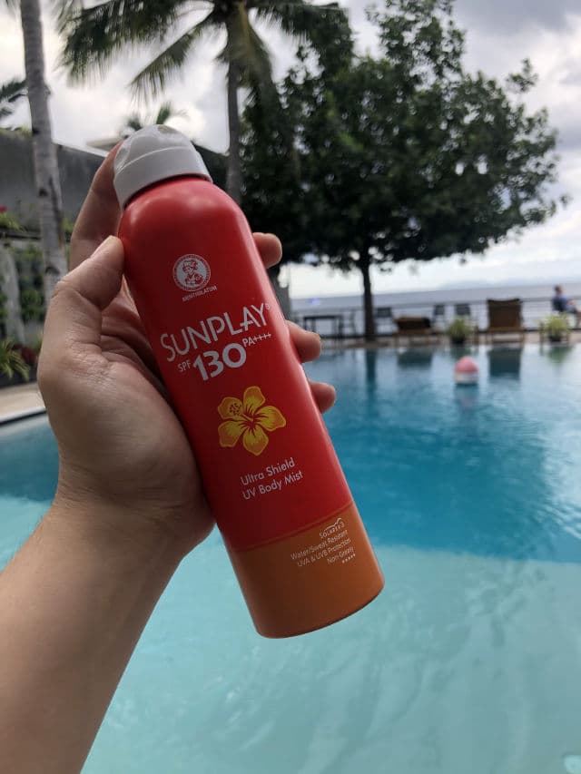 Sunplay UV Body Mist Spray SPF130 review photo by Camelliaskinensis
