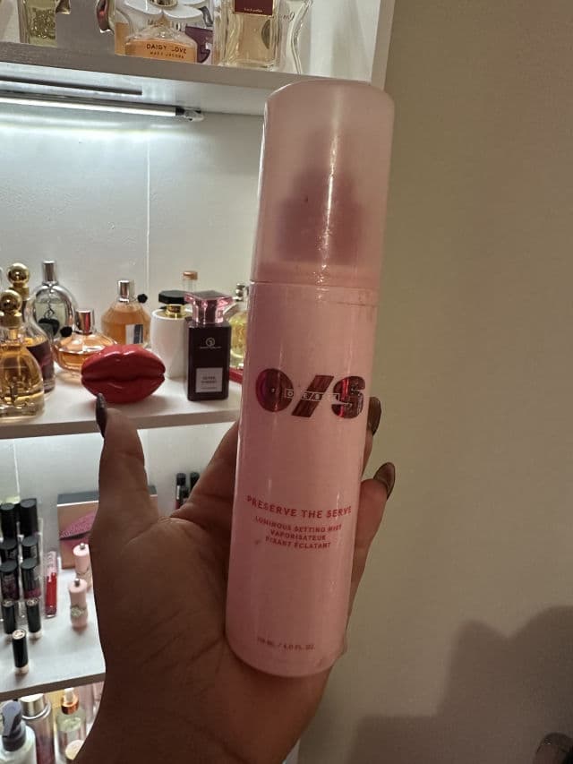 ONE SIZE Preserve The Serve Luminous Setting Spray review photo by Cristalperez