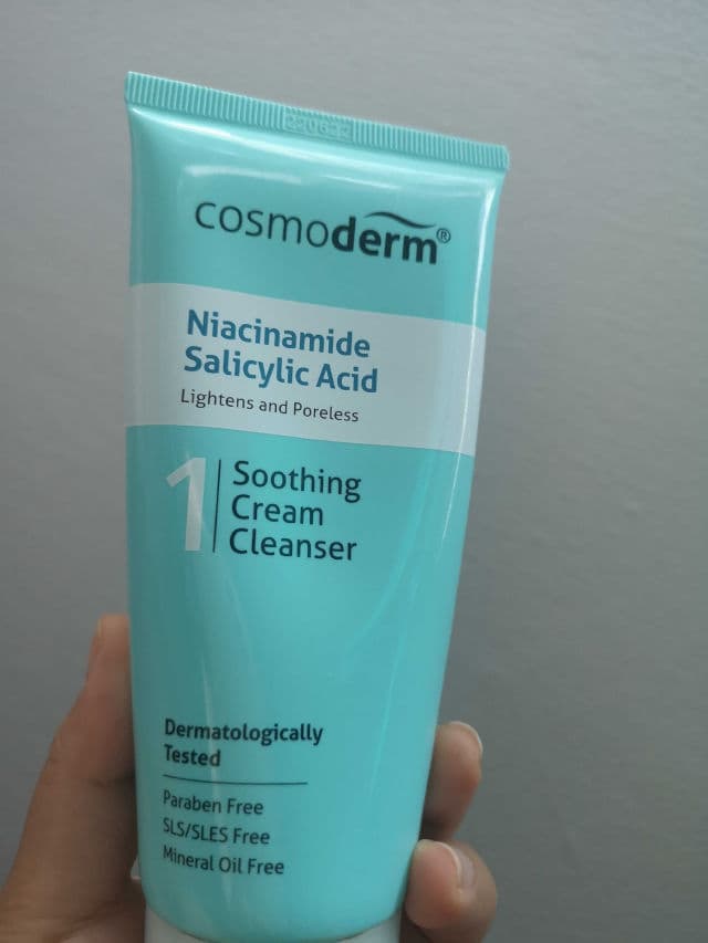Cosmoderm Niacinamide Salicylic Acid Soothing Cream Cleanser  review photo by elfy