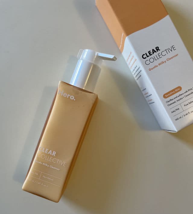 Hero Cosmetics Gentle Milky Cleanser review photo by peachyyskincare