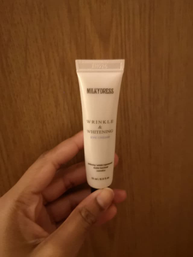 MILKY DRESS Wrinkle & Whitening Eye Cream review photo by AbiBirthdayToYou
