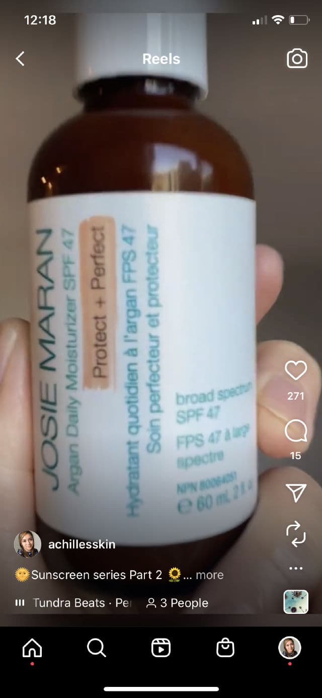 Josie Maran Cosmetics Argan Daily Moisturizer Mineral SPF 47 review photo by Achilles