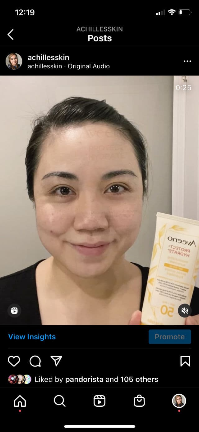 Aveeno Protect + Hydrate Lotion Sunscreen with Broad Spectrum SPF 50 review photo by Achilles