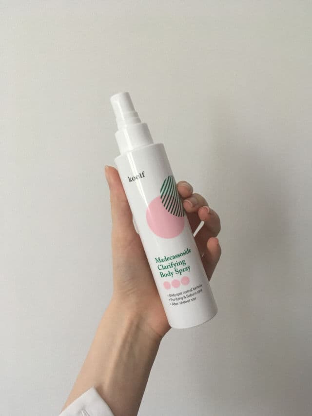 Koelf Madecassoside Clarifying Body Spray review photo by Aetae