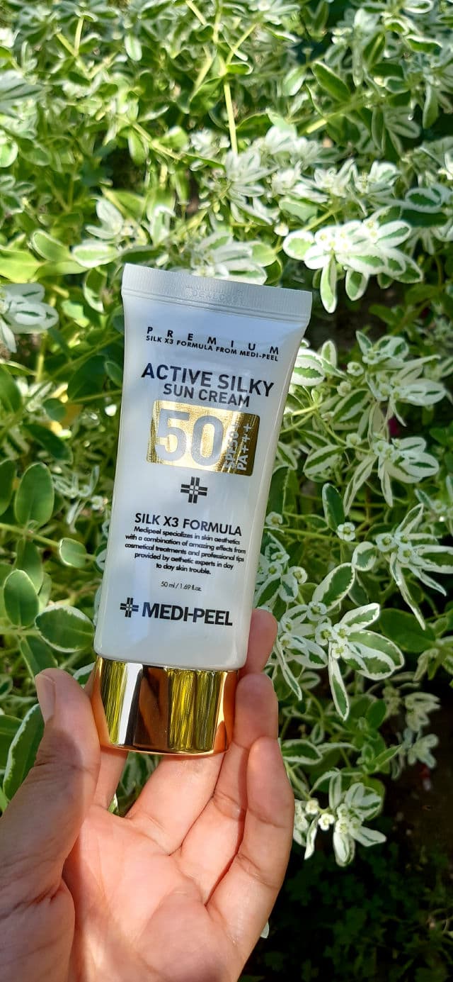 medi-peel Active Silky Sun Cream SPF50+ PA+++ review photo by Aida07