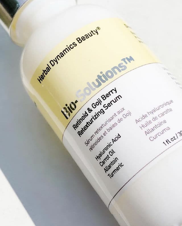 Herbal Dynamics Beauty Bio-Solutions™ Retinoid & Goji Berry Retexturizing Serum review photo by Ajsensitiveskincare