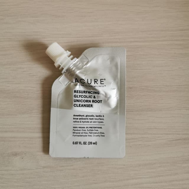 Acure Resurfacing Glycolic & Unicorn Root Cleanser review photo by Ambitiouspiglet