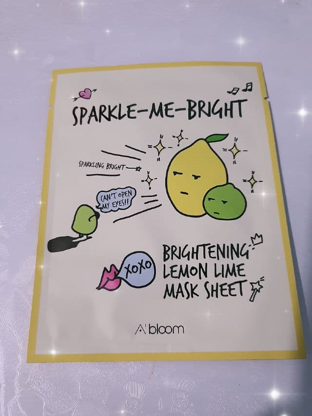 A'bloom Sparkle-Me-Bright Brightening Lemon Lime Mask review photo by Amelll
