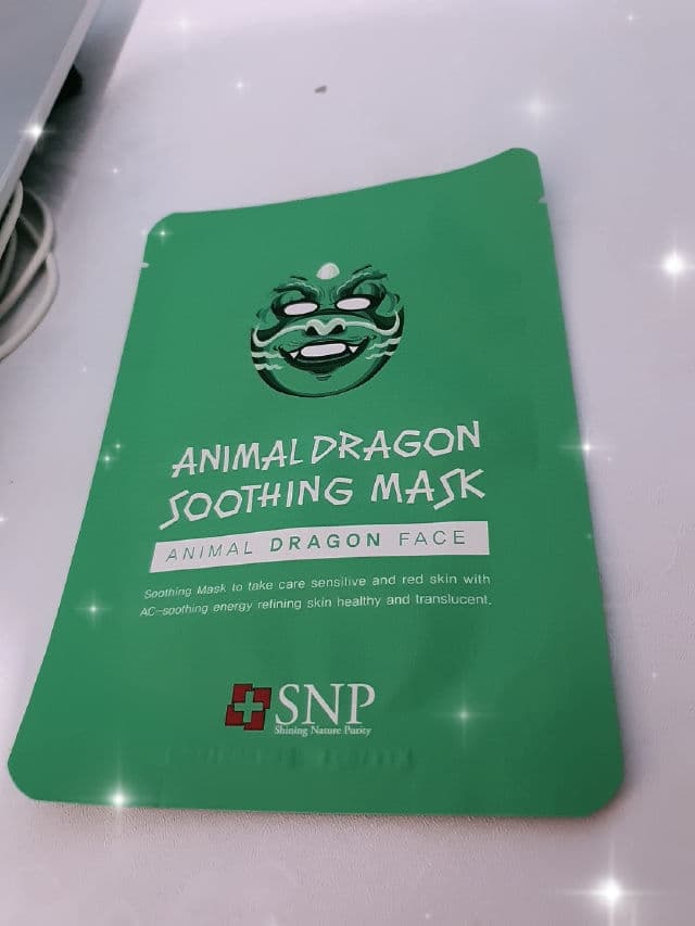 SNP Animal Dragon Soothing Mask Sheet review photo by Amelll
