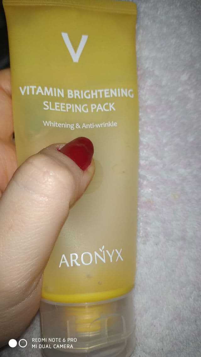 Medi Flower ARONYX Vitamin Brightening Sleeping Pack review photo by Amyreen