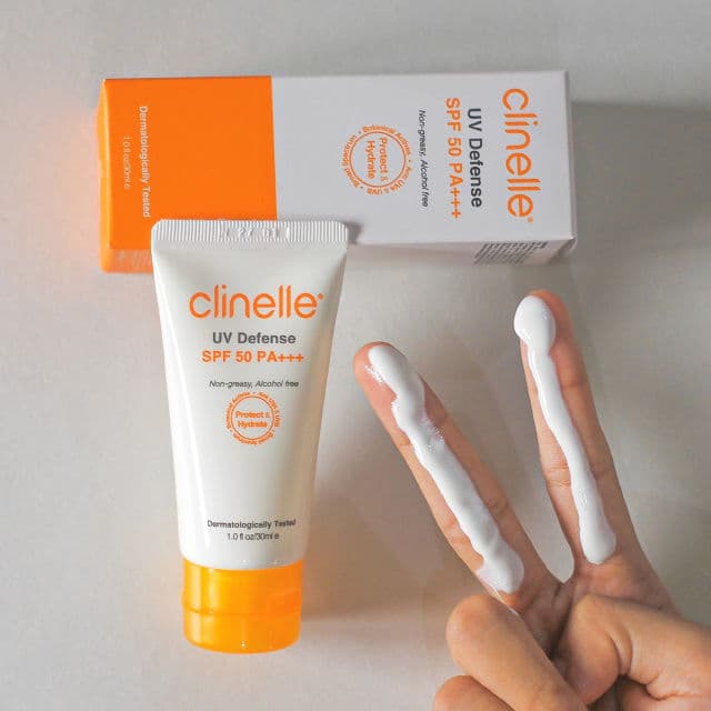 Clinelle UV Defense SPF50 review photo by Anandanftrn