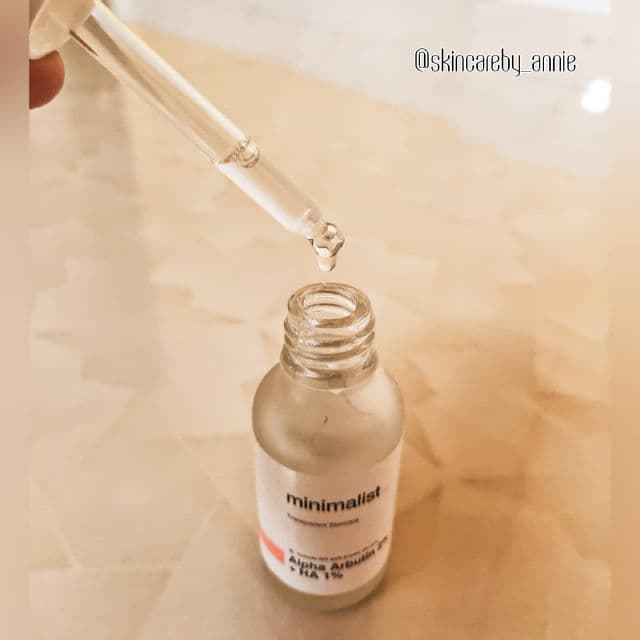 Minimalist Alpha Arbutin 2% + Hyaluronic Acid 1% review photo by Annie93