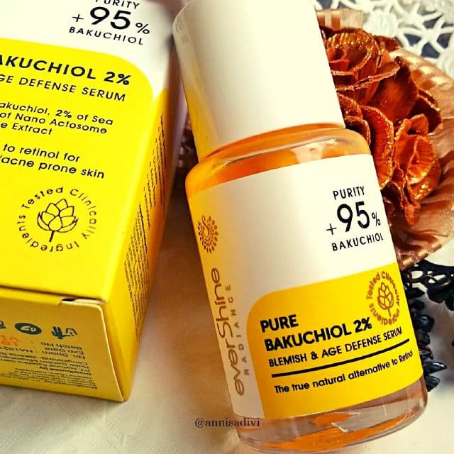 everShine Pure Bakuchiol 2% Blemish & Age Defense Serum review photo by Annisadivi