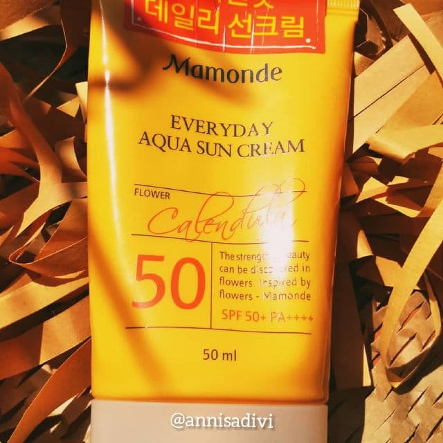 Mamonde Everyday Aqua Sun Cream SPF 50 PA++++ review photo by Annisadivi