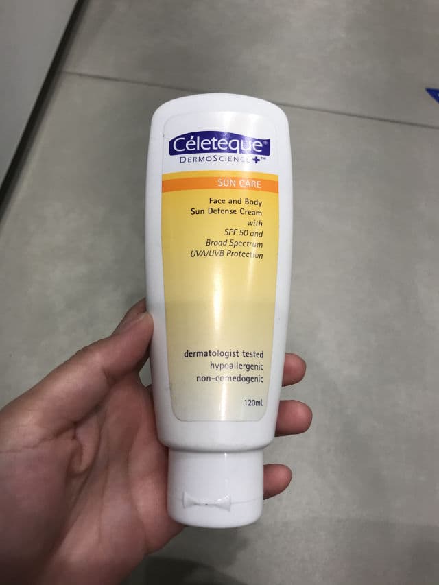 Celeteque Face & Body Sun Defense Cream with SPF 50 review photo by Apples