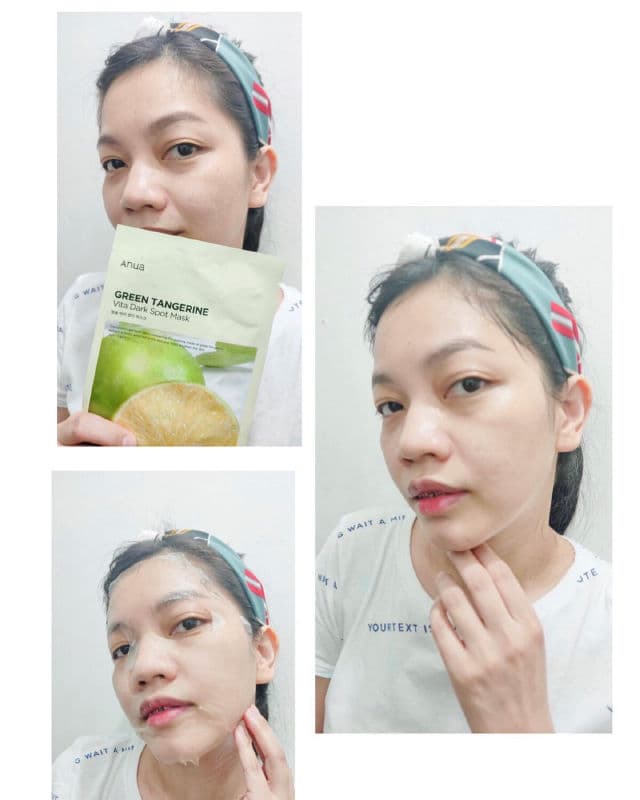 ANUA Green Tangerine Vita Dark Spot Mask review photo by Apples