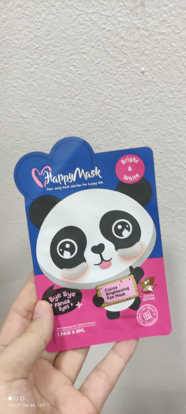 Happy Mask Bye Bye 'Panda Eyes' Cocoa Brightening Eye Mask review photo by Ariesse93
