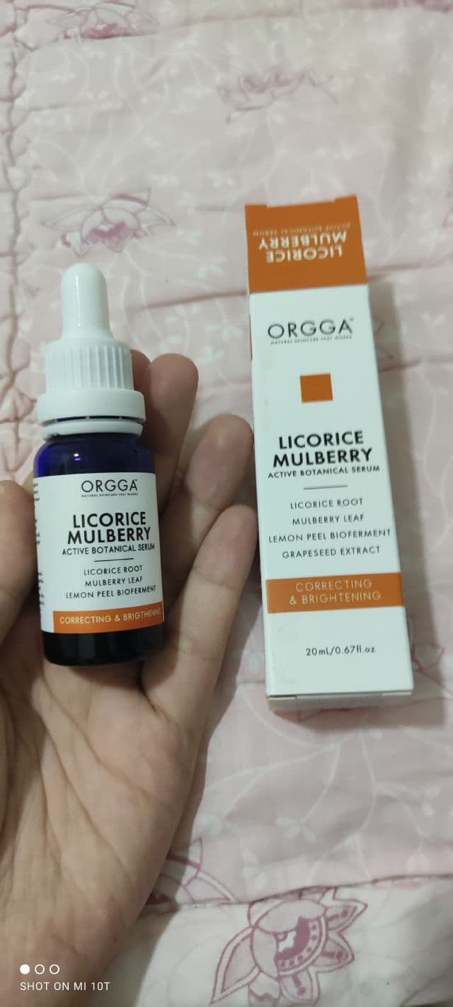 ORGGA Active Botanical Serum Licorice Mulberry review photo by Ariesse93