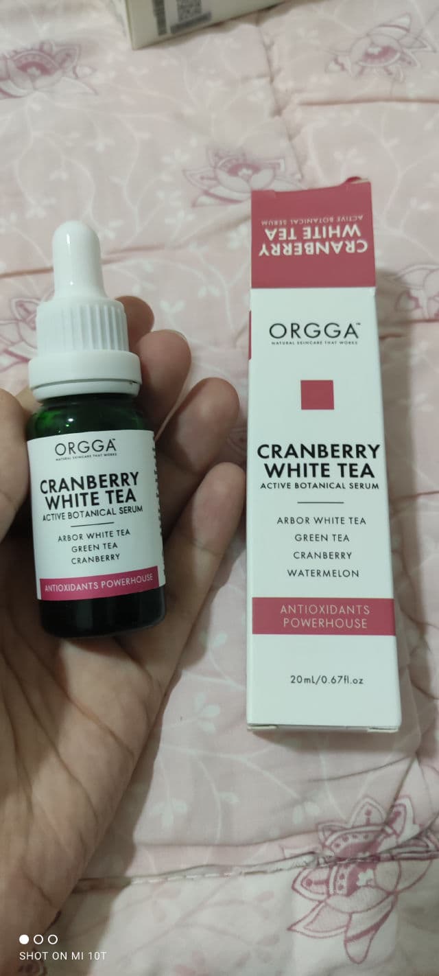 ORGGA Active Botanical Serum Cranberry White Tea review photo by Ariesse93
