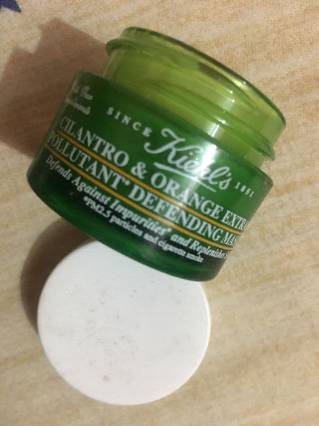 Kiehl's Cilantro & Orange Extract Pollutant Defending Masque review photo by SkincareNerd