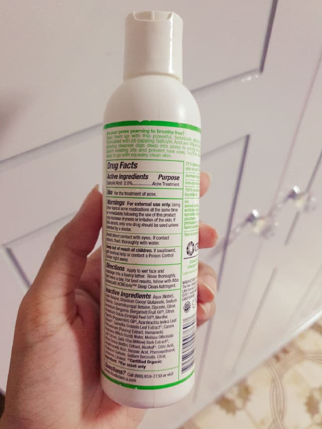 Alba Botanica Acnedote Deep Pore Wash review photo by Arshia