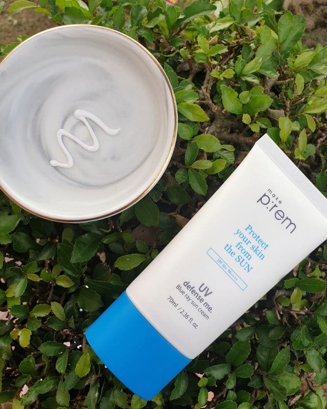 make p:rem UV Defense Me. Blue Ray Sun Cream SPF50+ PA++++ review photo by Ashleysmq