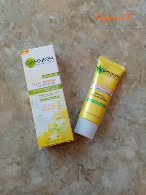 Garnier Light Complete White Speed 12H Shine-Free Whitening Serum Cream review photo by Atasya99