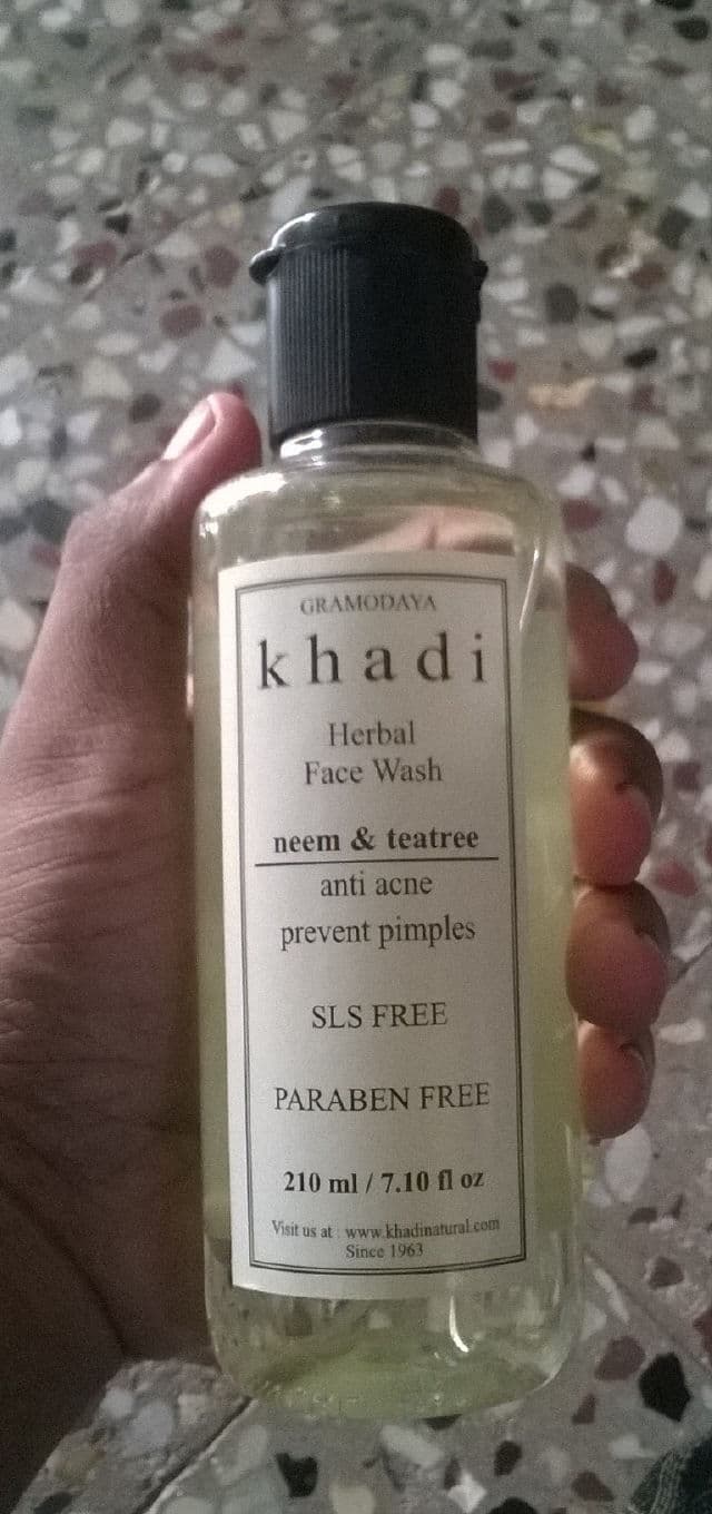 Khadi Natural Neem & Teatree Face Wash SLS & Paraben Free review photo by shreyadevraj