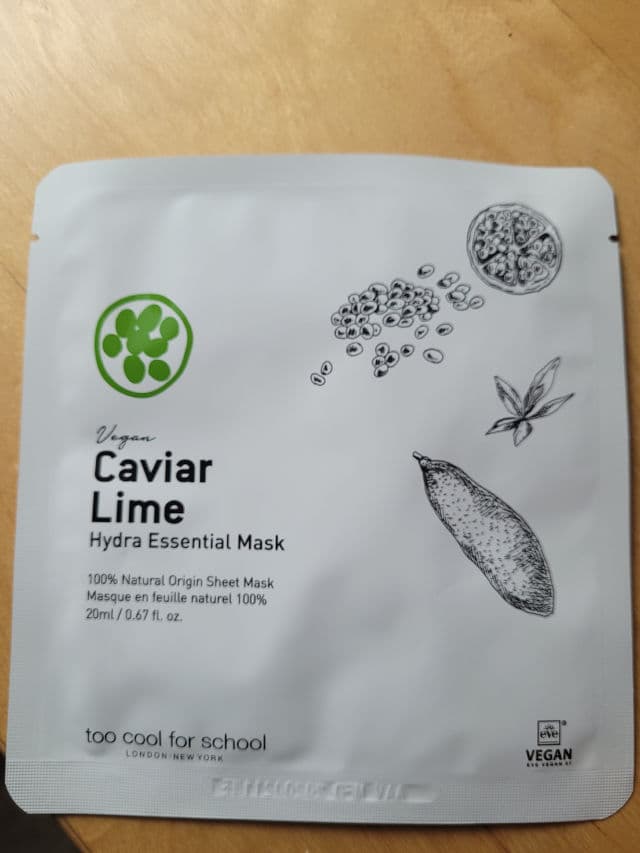 TOO COOL FOR SCHOOL Caviar Lime Hydra Essential Mask review photo by Azureblu