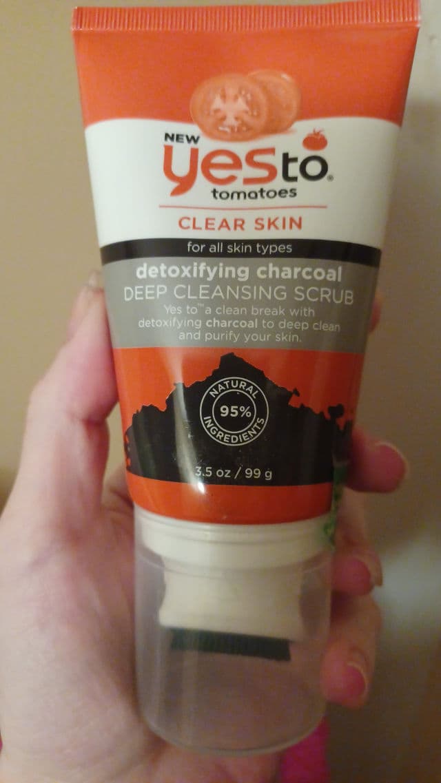 Yes To Tomatoes Detoxifying Charcoal 2-in-1 Scrub & Cleanser Stick review photo by BooBearAshley