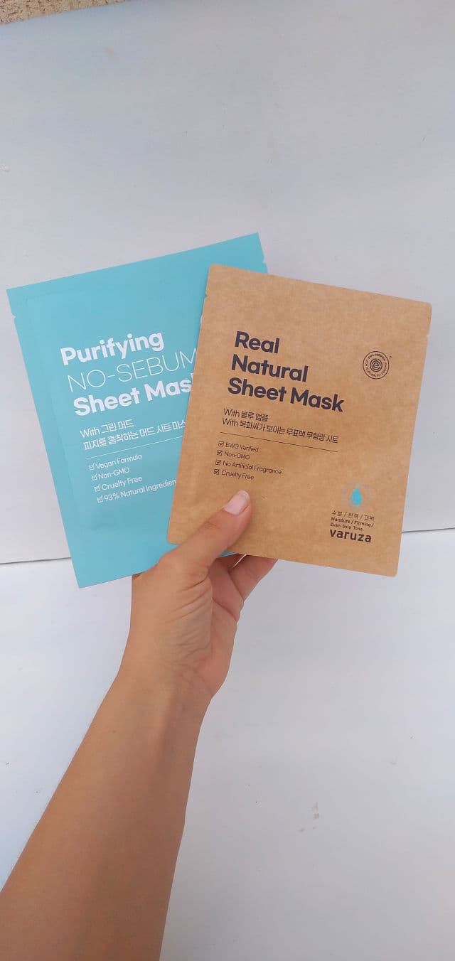 Varuza Purifying No-Sebum Sheet Mask with Green Mud review photo by Barbitips