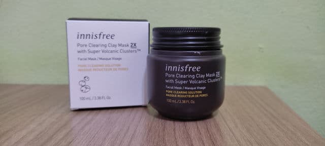 INNISFREE Pore Clearing Clay Mask 2X with Super Volcanic Clusters review photo by Bargainholic