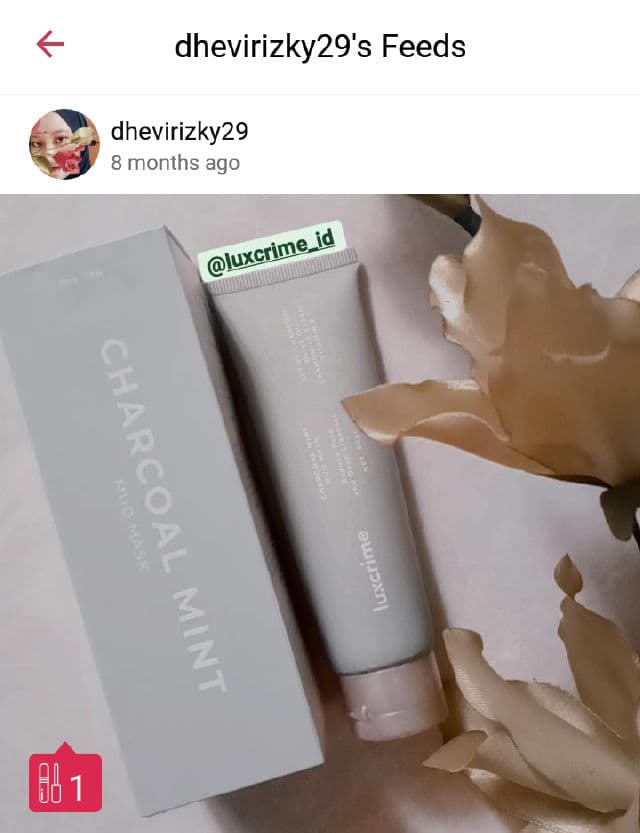 Luxcrime Charcoal Mint Mud Mask review photo by BeautyDeiavy